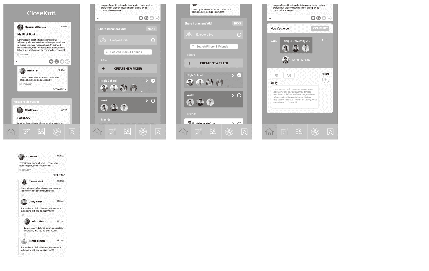 wireframe comments
